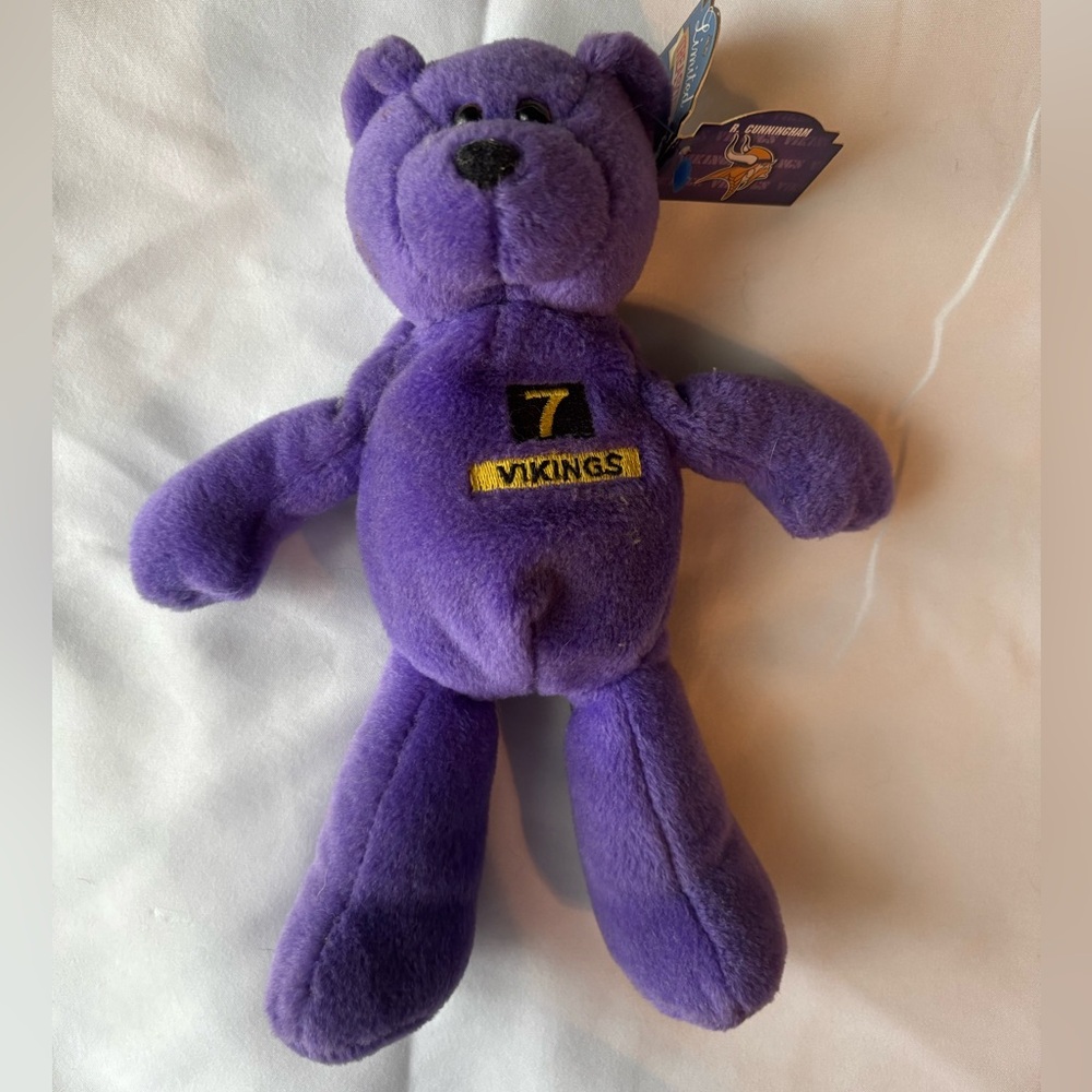 Minnesota Vikings Randall Cunningham beanie baby NWT
